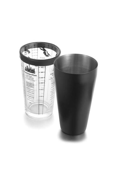 Biradlı BRD-3198 Boston Kokteyl Shaker, Siyah 700 cl