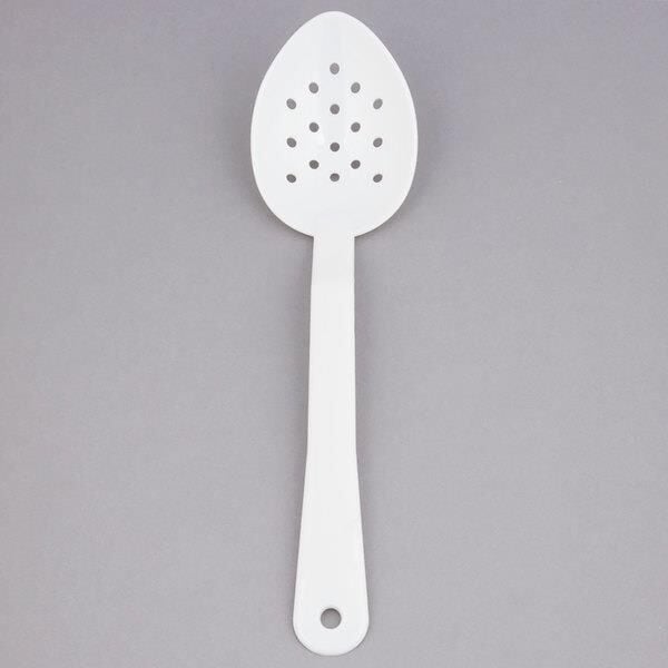 Globy Polikarbon Delikli Servis Kaşığı 30 cm, Beyaz