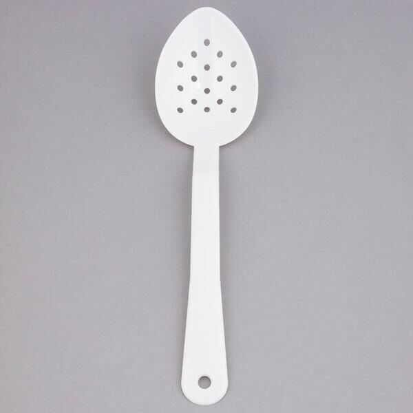 Globy Polikarbon Delikli Servis Kaşığı 30 cm, Beyaz