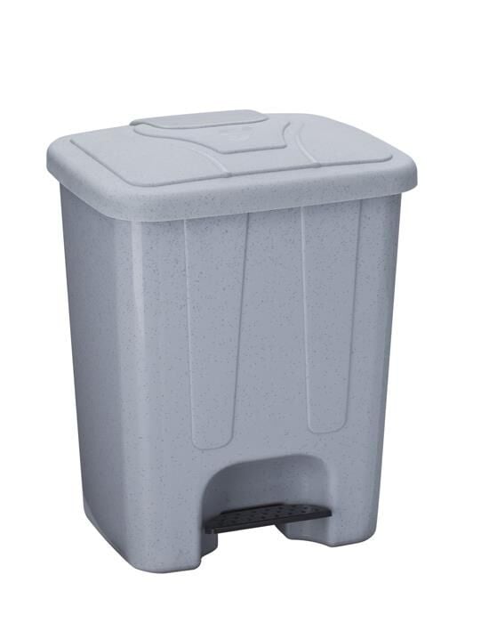 Şenyayla 4260 Köşeli Pedallı Çöp Kovası – 65 Litre (İç Kovasız) | Gri