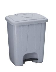 Şenyayla 4260 Köşeli Pedallı Çöp Kovası 65 LT - Gri