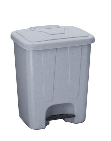 Şenyayla 4260 Köşeli Pedallı Çöp Kovası – 65 Litre (İç Kovasız) | Gri