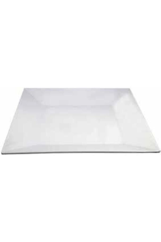Globy Açık Büfe Melamin Kare Tabak Beyaz 40,5x40,5 cm