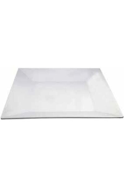 Globy Açık Büfe Melamin Kare Tabak Beyaz 40,5x40,5 cm