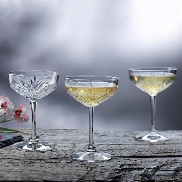 Paşabahçe 440236 Timeless Yayvan Şampanya Bardağı 6'lı 270 cc