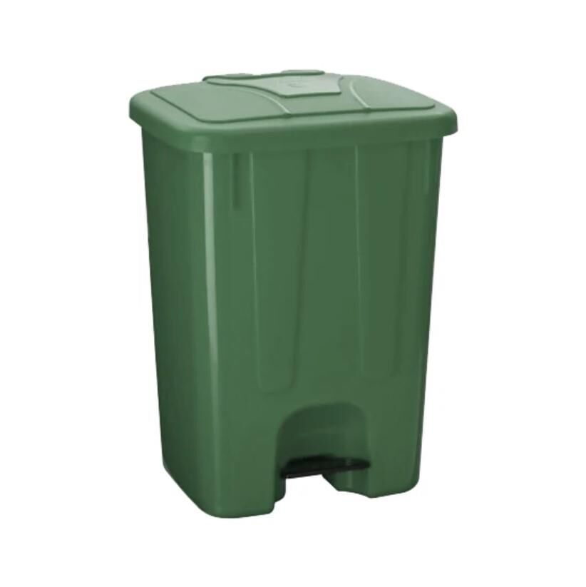 Şenyayla 4260 Köşeli Pedallı Çöp Kovası 65 LT - Yeşil