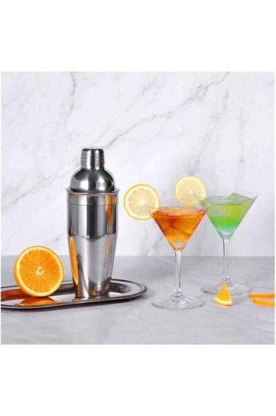 Biradlı BRD-500 Çelik Kokteyl Shaker, Kokteyl Karıştırıcı 500 ml