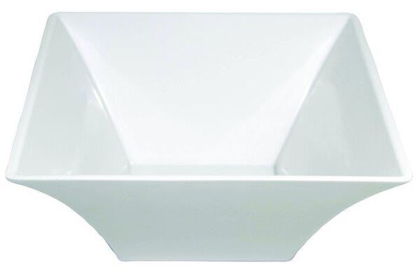 Globy Açık Büfe Beyaz Kare Kase 26x26x12 cm