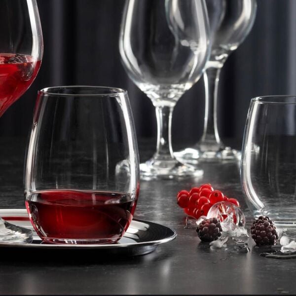 Paşabahçe 420858 Amber Kırmızı Şarap Bardağı 440 cc 6'lı