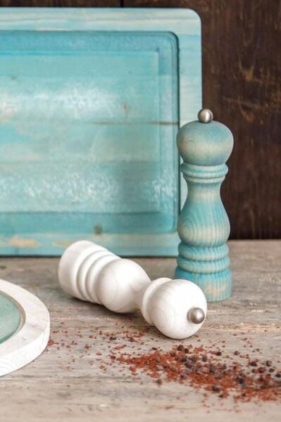 Bisetti Shabby Karabiber Değirmeni Vintage Fildişi 16,5 cm