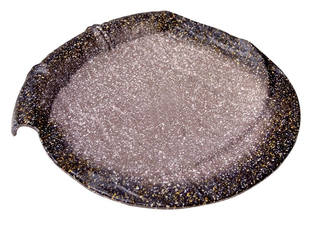 Globy Melamin Granit Açık Büfe Sunum Tabağı 30,4x29,6x4 cm