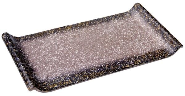 Globy Melamin Granit Açık Büfe Sunum Tabağı 36,1x20,3x3,8 cm