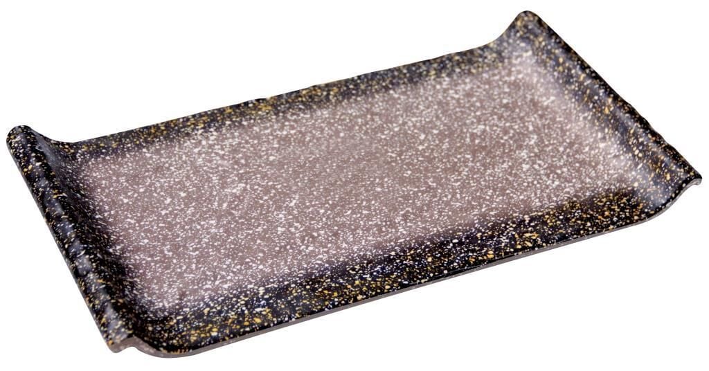 Globy Melamin Granit Mat Açık Büfe Sunum Tabağı 30,6x17,2x3,2 cm