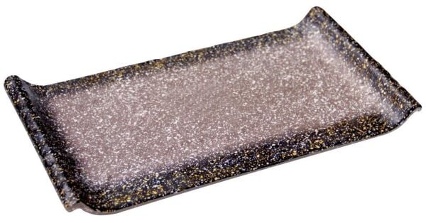 Globy Melamin Granit Mat Açık Büfe Sunum Tabağı 30,6x17,2x3,2 cm