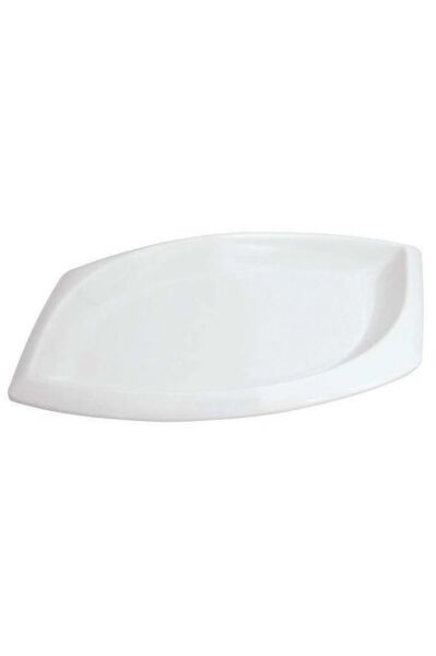 Globy Melamin Elips Sunum Tabağı Beyaz 30 cm