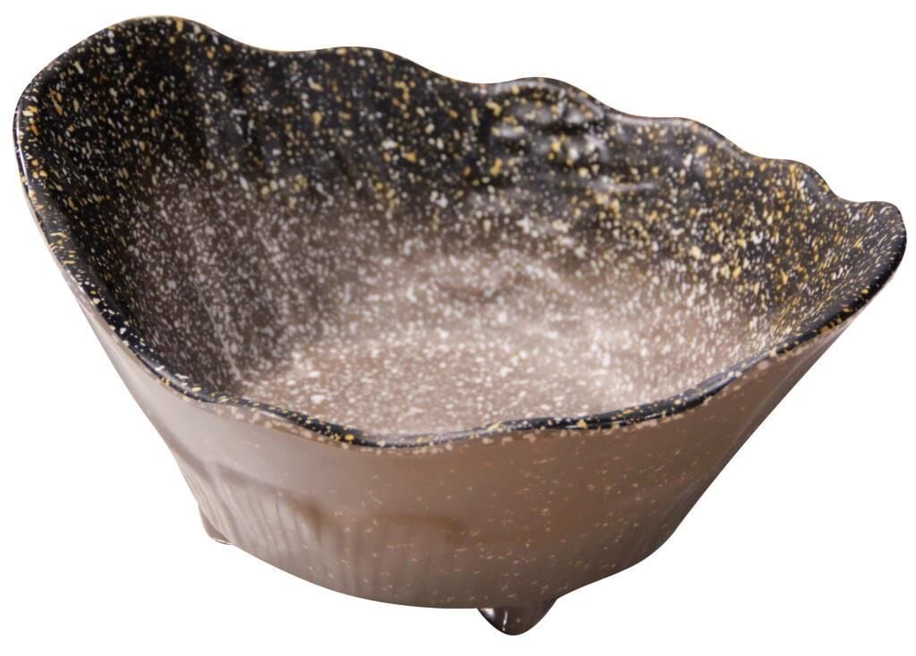 Globy Melamin Granit Üçgen Görünümlü Kase 20,7x17,5x9,2 cm