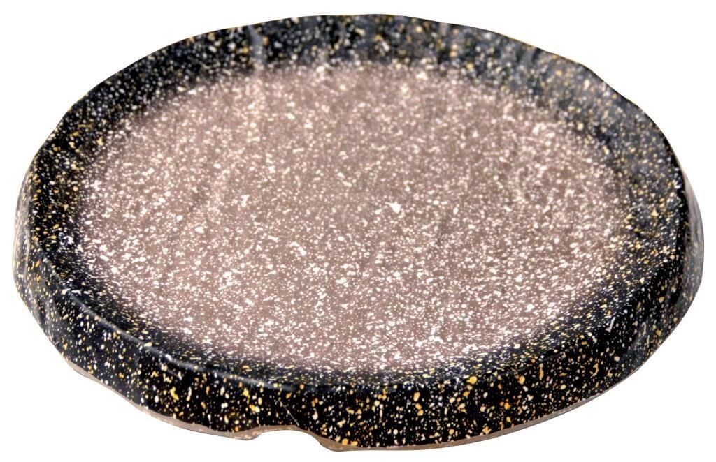 Globy Melamin Granit Açık Büfe Yuvarlak Sunum Tabağı 25,4x25,4x2,5 cm