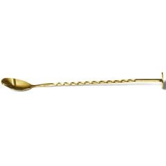 Biradlı BRD-681 Burgulu Bar Kaşığı, 27 cm, Altın