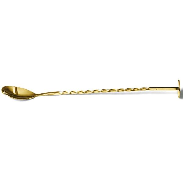 Biradlı BRD-681 Burgulu Bar Kaşığı, 27 cm, Altın