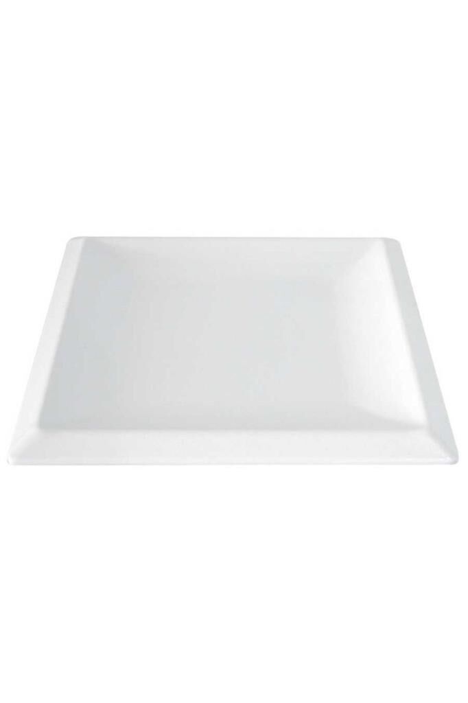 Globy Melamin Kare Sunum Tabağı Beyaz 25,4x25,4 cm