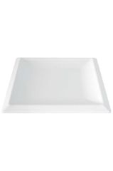 Globy Melamin Kare Sunum Tabağı Beyaz 25,4x25,4 cm