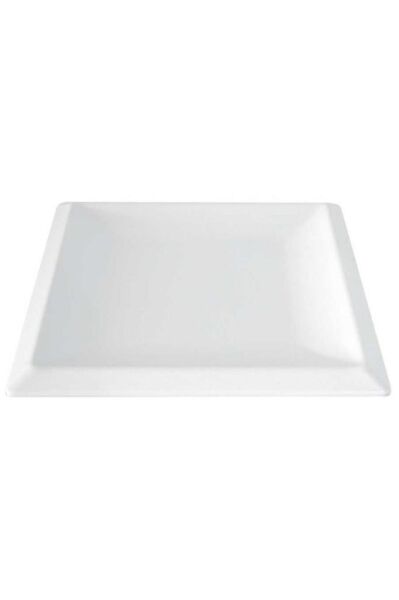 Globy Melamin Kare Sunum Tabağı Beyaz 25,4x25,4 cm