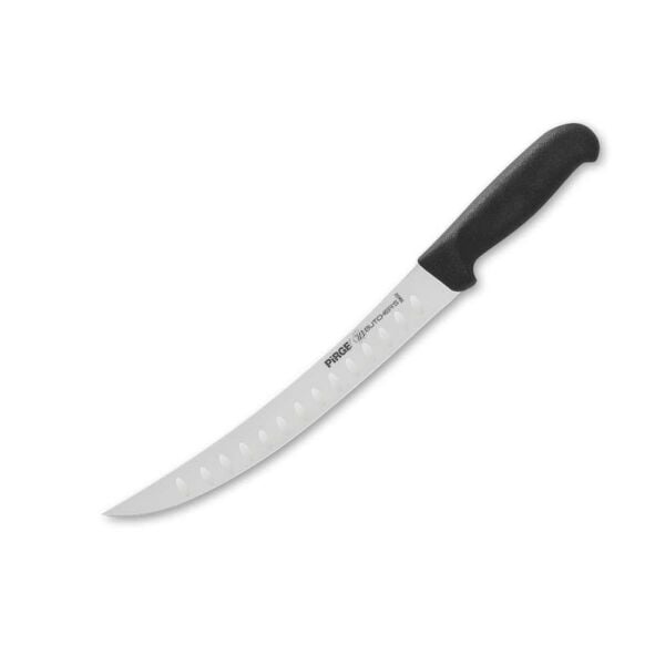 Butcher's Kavisli Et Doğrama Bıçağı 26 cm Oluklu Siyah - 39622