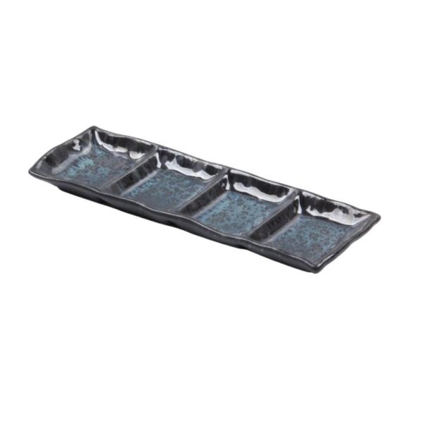 Matgusto Mavi Sakura Servis Tabağı, 4 Bölmeli