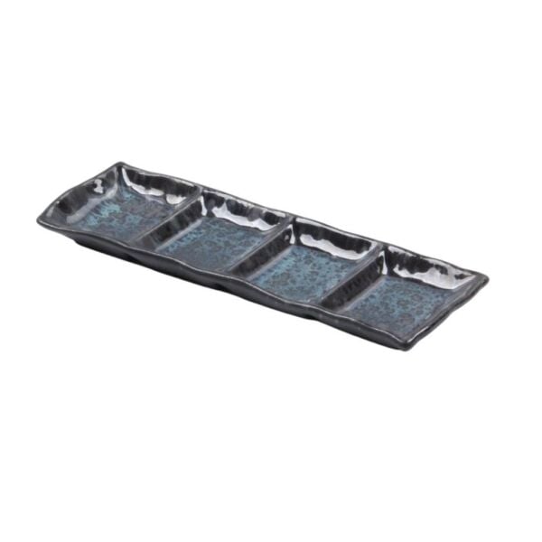 Matgusto Mavi Sakura Servis Tabağı, 4 Bölmeli