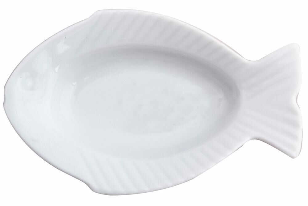 Porland Beyaz Mini Balık Tabak 10 cm 6'lı
