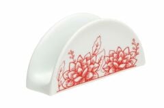 Porland Red Manoir Desen 1 Peçetelik 14 cm 6 Adet