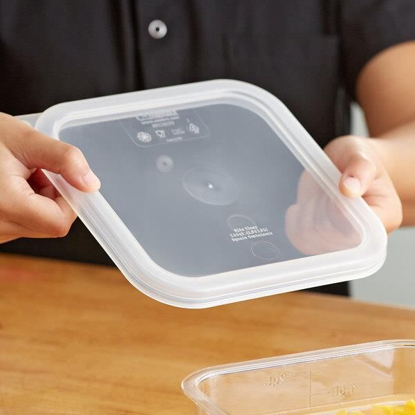 Cambro Camsquares Anti Alerjen Mühürlü Kare Saklama Kabı Kapağı 3,8-1,9 Litre Uyumlu