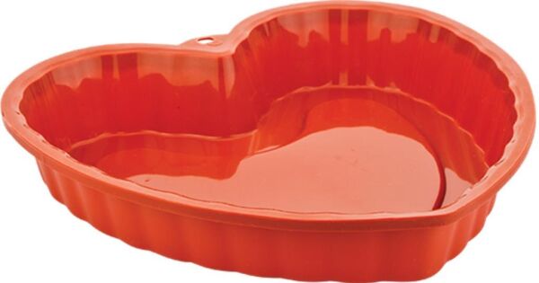 Globy Silikon Kalp Desenli Kek Kalıbı