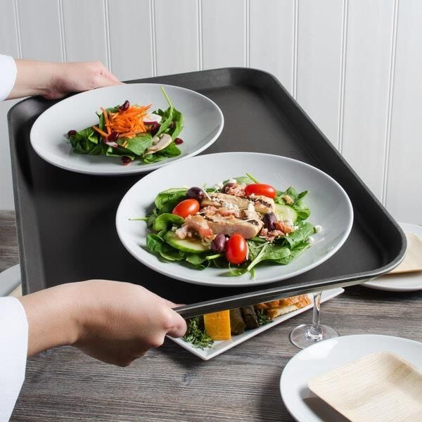 Cambro Camtread Dikdörtgen Kaymaz Tepsi Siyah 40,5X53 cm - 1622CT110