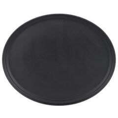Cambro Camtread Oval Kaymaz Tepsi Siyah 56X68,5 cm - 2700CT110