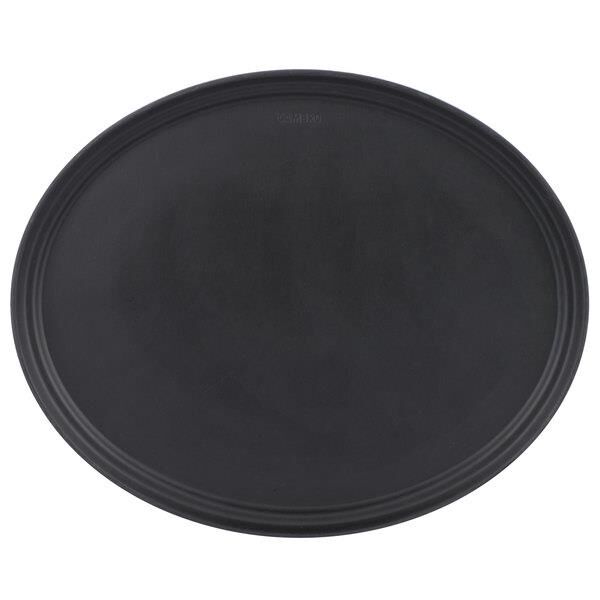 Cambro Camtread Oval Kaymaz Tepsi Siyah 56X68,5 cm - 2700CT110