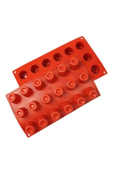 Globy Silikon Bavarois Çikolata,Kek Kalıbı 18'li