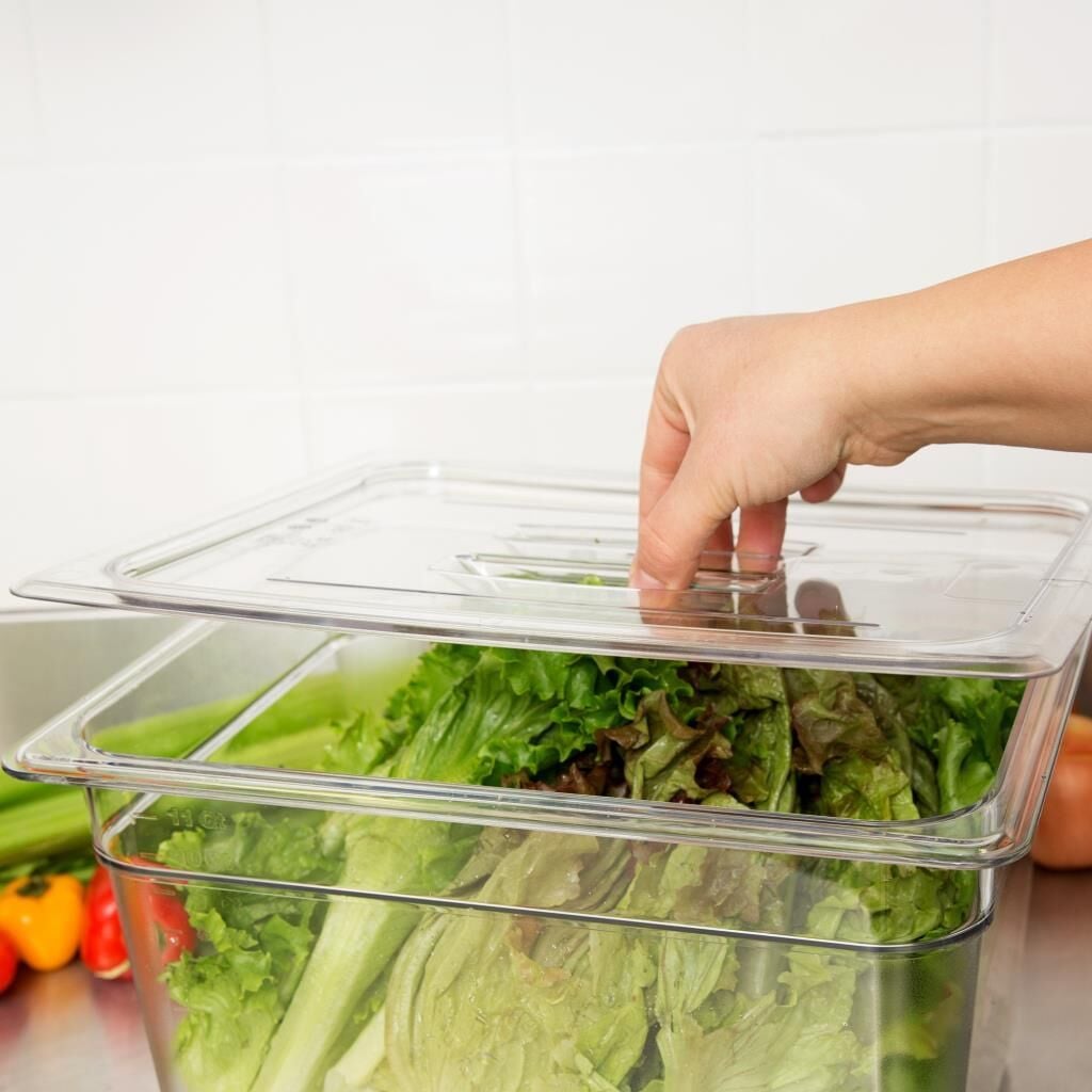 Cambro GN 1/2 Gastronom Kulplu Küvet Kapağı, Polikarbon Küvet Uyumlu - 20CWCH135