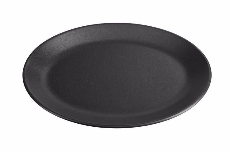 Porland Porselen Seasons Siyah Kayık Tabak 31 cm 6 Adet