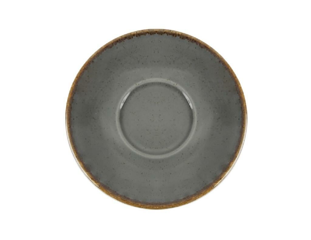 Porland Alumilite Seasons Koyu Gri Fincan Tabağı 15 cm 6 Adet