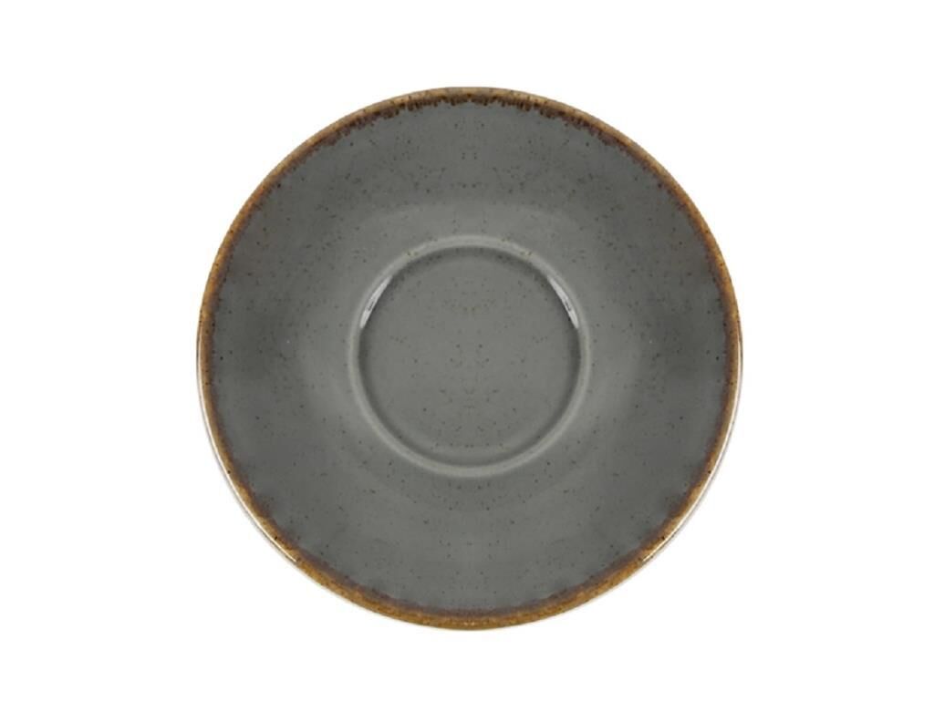 Porland Alumilite Seasons Koyu Gri Fincan Tabağı 15 cm 6 Adet