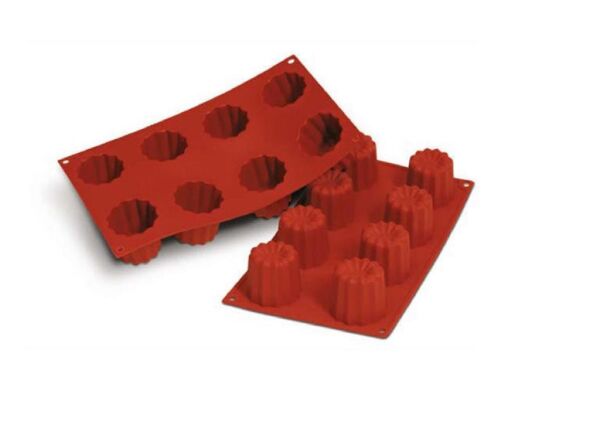 Globy Silikon Büyük Bordelais Kek Kalıbı, Silikon Çikolata Kalıbı 8li