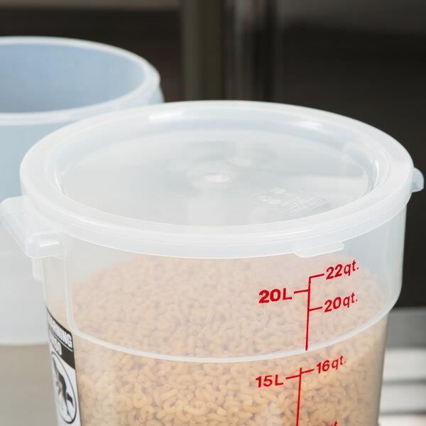 Cambro Yuvarlak Polietilen Saklama Kabı Kapağı