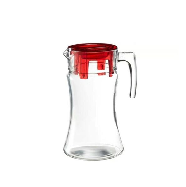 Paşabahçe 43018 Azur Kırmızı Kapaklı Sürahi 1400 cc