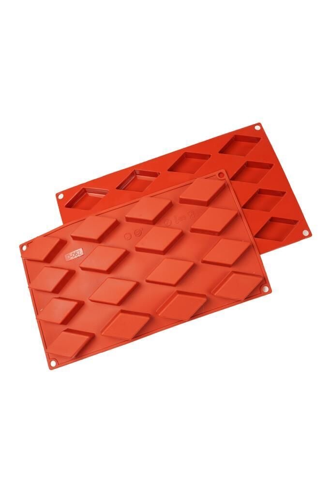 Globy Silikon Baklava Dilimli Kek Kalıbı 16'lı