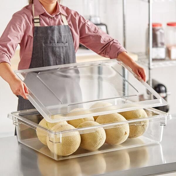 Cambro Camwear Polikarbon Düz Gıda Saklama Kutusu Kapağı 45,7X66 cm
