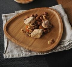 Globy Bambu Üçgen Tepsi 29.5x28.5 cm
