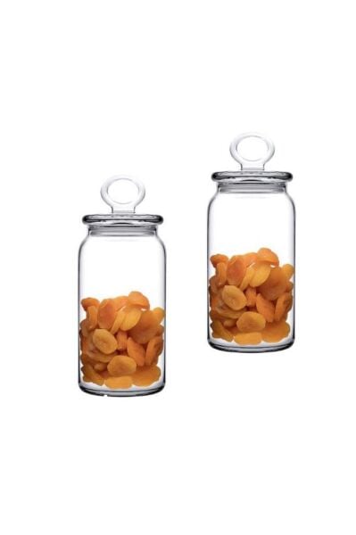 Paşabahçe 96761 Kitchen Slim Cam Kapaklı Kavanoz 1130 cc 2'li