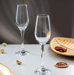 Paşabahçe 440295 Amber Flüt Şampanya Kadeh 200 cc 12'li