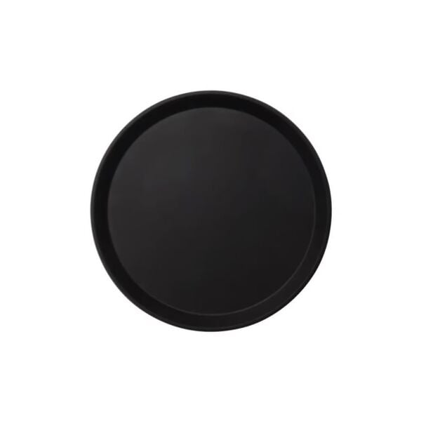 Cambro Camtread Yuvarlak Kaymaz Tepsi Siyah 45 cm - 1800CT110